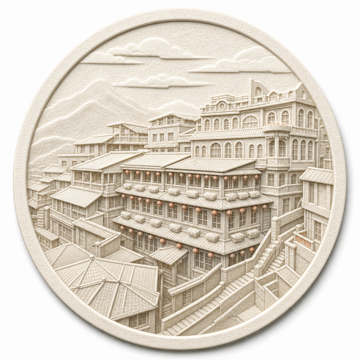 Taiwan Landscapes & Destinations paper relief art collection|台灣地景與旅遊景點紙張浮雕作品系列